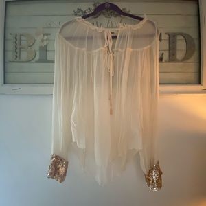 Sheer Free People Tunic